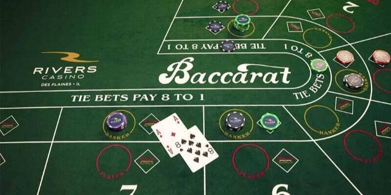 Mỗi lá bài trong Baccarat sẽ tương ứng với giá trị khác nhau 